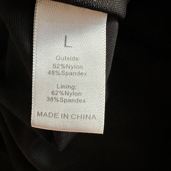 Popilush Womens Shapewear Bodysuit Large Black Tummy Control Snap Closure - Picture 6 of 8